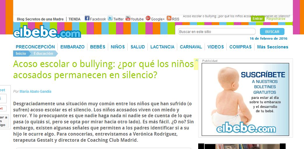 ElBebé: Acoso escolar o bullying: ¿por qué los niños acosados permanecen en silencio?