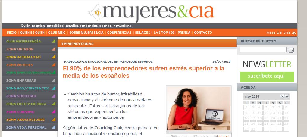 mujeres&cia: El 90% de los emprendedores sufren estrés superior a la media de los españoles 
