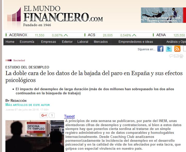 EL MUNDO FINANCIERO: La doble cara de los datos de la bajada del paro en España