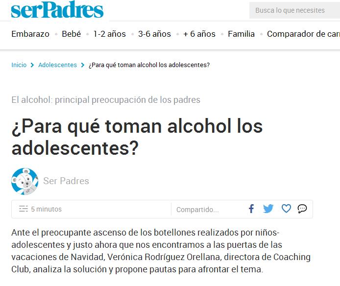 serPadres: ¿Para qué toman alcohol los adolescentes?