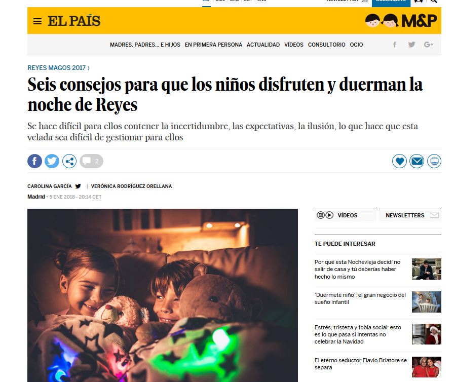 Seis consejos para que los niños disfruten y duerman la noche de Reyes